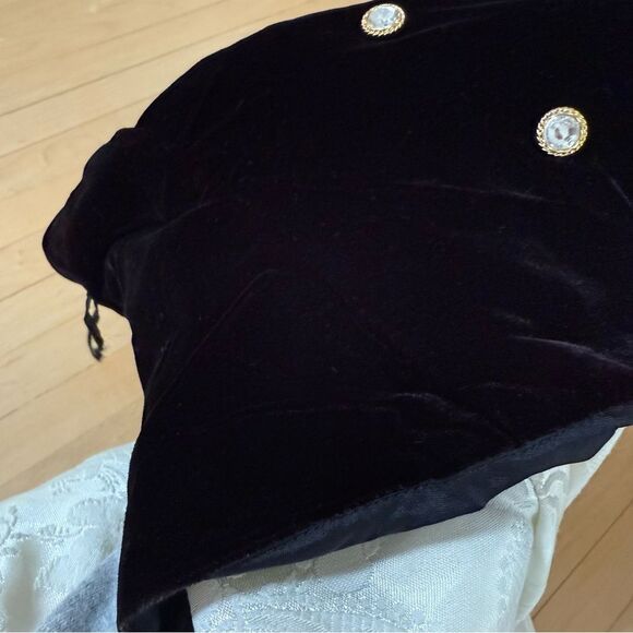 Jessica McClintock Gunne Sax Tuxedo Style Halter Dress in Cream and Black 9/10 N - Picture 11 of 16